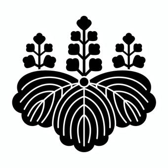桐 豊臣秀吉,五七桐,家紋,桐,桐紋,紋章,アイコン,シンボルのイラスト素材