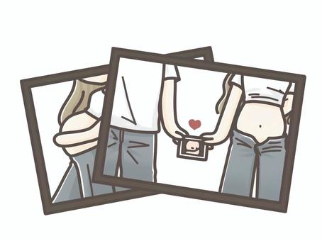 マタニティフォト マタニティフォト マタニティフォト,妊婦,プレママ,妊娠,マタニティ,幸せ,赤ちゃん,ベビー,愛情,母子のイラスト素材
