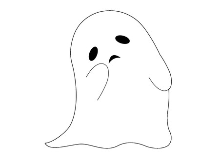 おばけ おばけ,幽霊,ハロウィン,夜,肝試し,夏のイラスト素材