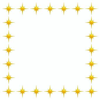 黄色いダイヤの正方形3Dフレーム ダイヤ,キラキラ,フレーム,3d,立体,マーク,可愛い,輝き,星,枠のイラスト素材