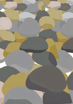 丸石模様 石,丸い,丸石,石ころ,岩石,模様,川原石のイラスト素材