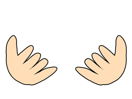 包む手 手,包む,持つ,pop調,手描き,挿絵,ワンポイント,素材,商用可,無料のイラスト素材