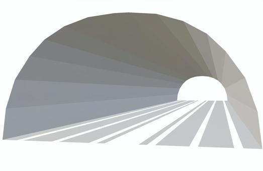 トンネル トンネル,筒,穴,貫通,道路,道,パース,ストリート,ロード,立体のイラスト素材