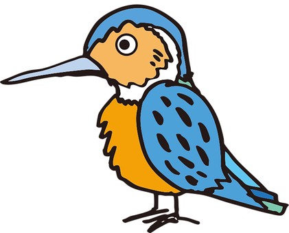 bird_カワセミ0002 鳥,カワセミ,かわいい,青色,河原のイラスト素材