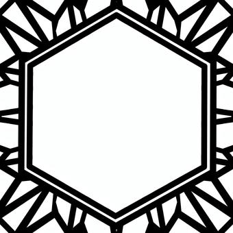 シームレスなモザイクで六角形の枠　o 枠,フレーム,線,バックグラウンド,モザイク,六角形,テクスチャー,シームレス,背景,エンボスのイラスト素材