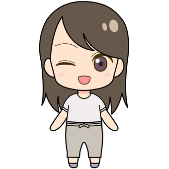 Woman in casual clothes/wink, , JPG, PNG and EPS