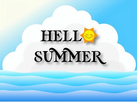 夏 夏,夏休み,グリーティングカード,クリップアート,チラシのイラスト素材