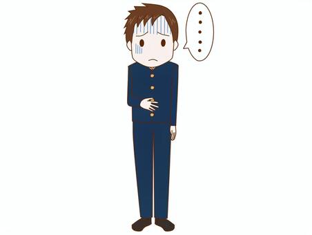 Illustration, boy, student, uniform, 