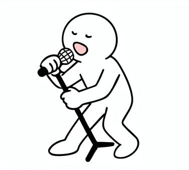 Illustration, vocal, sing, singing, 