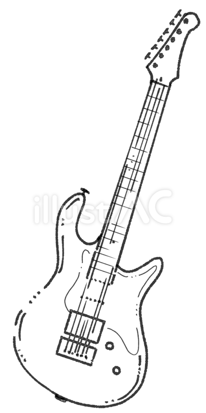 エレキギター 線画