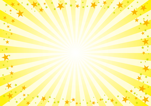 背景927 背景,集中線,光,黄色,派手,注目,集中,放射,爆発,星のイラスト素材