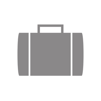 カバンマーク（グレー） カバン,バッグ,アイコン,手荷物,グレー,シンプル,イラスト,uiデザイン,ボタン,ウェブサイトのイラスト素材