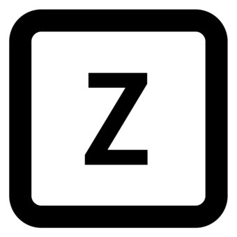 パソコンキーボード「Z」 パソコン,キーボード,キー,アイコン,zのイラスト素材