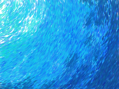 海 海,背景,壁紙,きれい,絵画風,青のイラスト素材