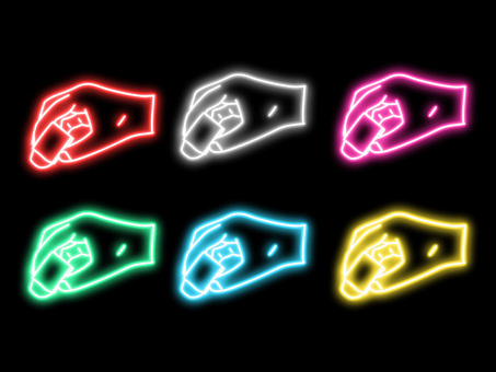 ネオンの消しゴムで文字を消す手元 消しゴム,消す,文房具,文具,手元,勉強,手描き,ネオン,ライト,光のイラスト素材