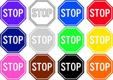 ピクトグラムの一時停止看板です。 ピクトグラム,一時停止,看板,シンプル,stop,標識,停止,交通,注意喚起,交通安全のイラスト素材