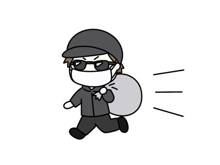 Illustration, robbery, theft, steal, 