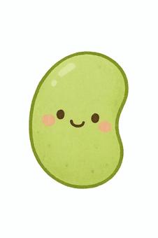 かわいい緑の豆