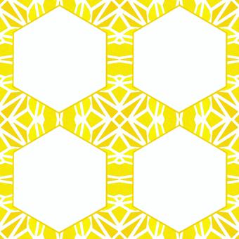 境目が透過なシームレスな金モザイク　o エンボス,枠,フレーム,六角形,バックグラウンド,テクスチャー,シームレス,背景,モザイク,エンドレスのイラスト素材