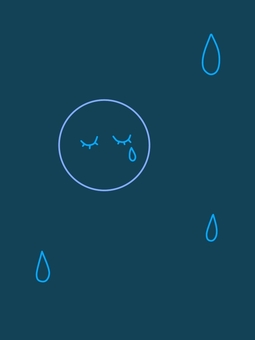 泣く人　シンプル