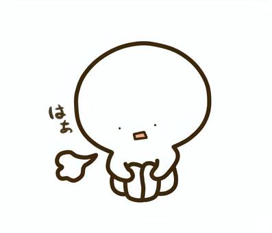 ため息つく人 ため息,落ち込む,しょんぼり,孤独,悩み事,棒人間のイラスト素材