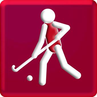 Illustration, hockey, stick, ball, 