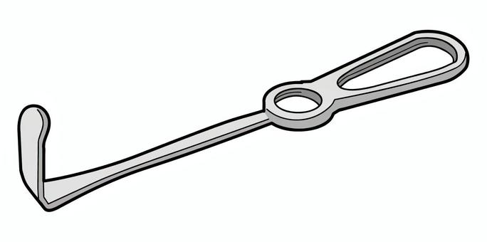 筋鈎 筋鈎,手術,外科,圧排,器具のイラスト素材