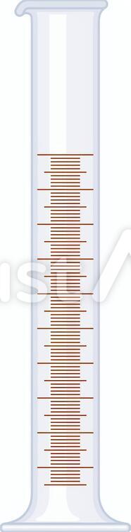 メスシリンダー　実験器具 メスシリンダー,実験,理科のイラスト素材