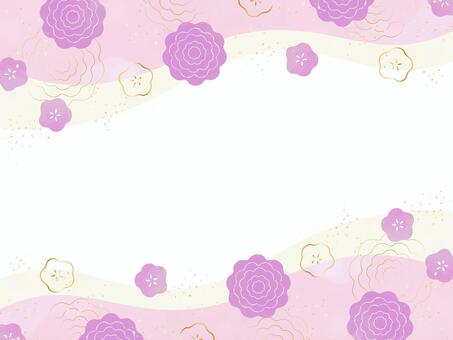 和風の花の背景17 和風,和柄,正月のイラスト素材