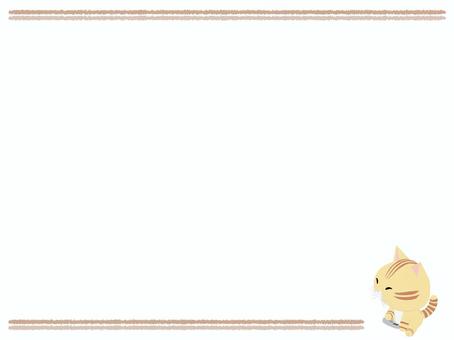 ゲーム_猫 ゲーム,猫,ちゃとら,動物,かわいい,コントローラー,フレームのイラスト素材