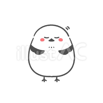 お辞儀をするシマエナガ