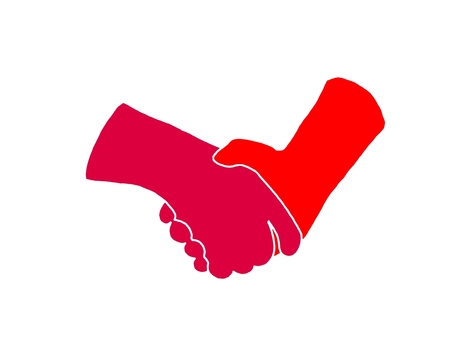 handshake red, , JPG and PNG