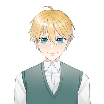 証明写真 金髪少年 証明写真 金髪少年 人物,キャラクター,萌え絵,金髪,少年,ベスト,男の子,男性,外国人のイラスト素材