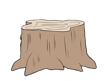 切り株 切り株,木,木材,植物,主線あり,イラスト素材,広告,チラシ,cm,白背景のイラスト素材