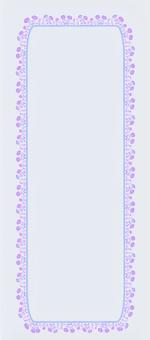 一筆箋　横書き2 花,雑草,植物,枠,横書き,一筆箋,カード,手紙のイラスト素材
