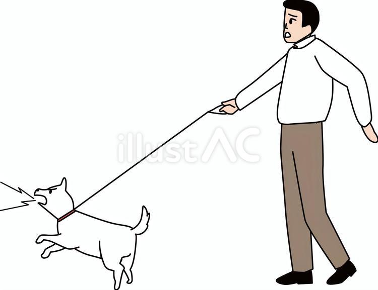 犬吠える　 犬,吠える,興奮のイラスト素材