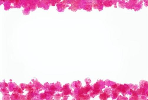 ポストカード　赤い花びら風 ポストカード,グリーティングカード,メッセージカード,フレーム,赤,花びら,かわいい,簡単,シンプル,手描きのイラスト素材