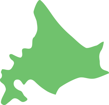 北海道の地図 北海道,地図,形状,形,簡単,デフォルメ,モチーフ,シンプル,ポップ,カラーのイラスト素材