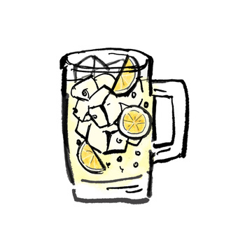 レモンサワー ジョッキ レモンサワー ジョッキ レモンサワー,ジョッキ,筆,乾杯,アルコール,手書き,サワー,ドリンク,飲み放題,飲み会のイラスト素材