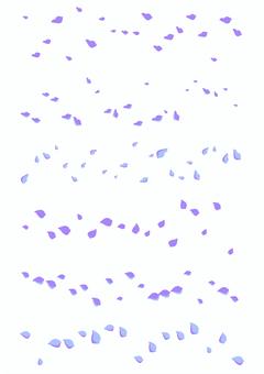 6種類の花びらのブラシセット　青系 花びら,花吹雪,ブラシ,舞い踊る,水色のイラスト素材