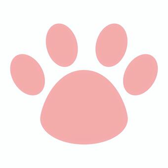 ネコの足跡ピンク色 ねこ,足跡,肉球,飼い猫,動物,野良猫,ペット,かわいい,透過のイラスト素材
