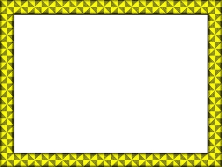 風車模様の額縁フレ−ム　黄色 風車模様,額縁,フレ−ム,ポストカード,メッセージカード,飾り枠,あしらい,背景なし,黄色,ザラザラのイラスト素材