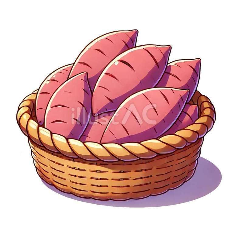 掘り出されたさつまいもの山 さつまいも,芋ほり,山盛りのイラスト素材