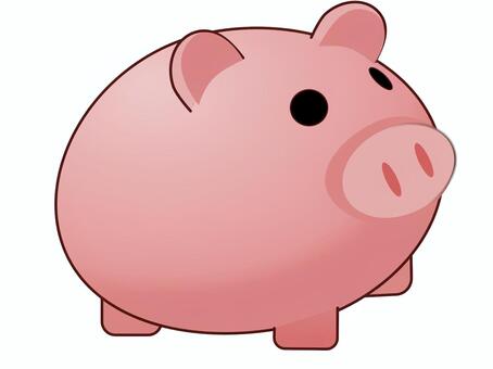 豚貯金箱 豚貯金箱,お金,貯金,貯蓄,蓄財のイラスト素材
