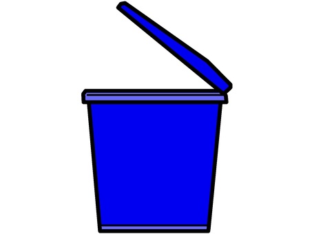 Illustration, garbage can, lid, container, 