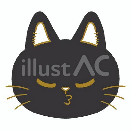 タコ口のネコの表情のアイコン