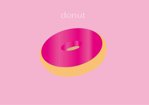 ドーナツ, donut, une collation, simple, JPG, PNG and AI