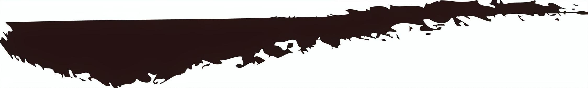 筆ライン 筆,筆線,ライン,罫線,毛筆,線,ブラシ,かすれ,筆書き,絵の具のイラスト素材