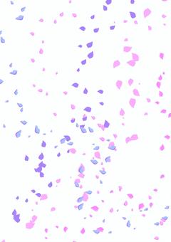 4色の花びらのブラシ 4色の花びらのブラシ 花びら,花吹雪,ブラシ,カラフル,舞い上がるのイラスト素材