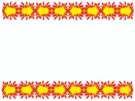 フレーム フレーム フレーム,枠,記入欄,空欄,pop調,手描き,挿絵,ワンポイント,素材,商用可のイラスト素材